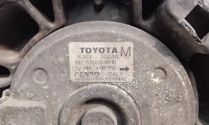 Toyota Avensis T250 (2003 - 2006) 163630G050 Электровентилятор радиатора — фото 5