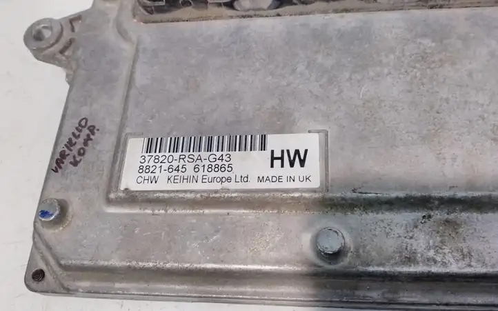 Honda Civic (2006 - 2011) 37820RSAG43 Блок управления двигателем (ЭБУ) — фото 2
