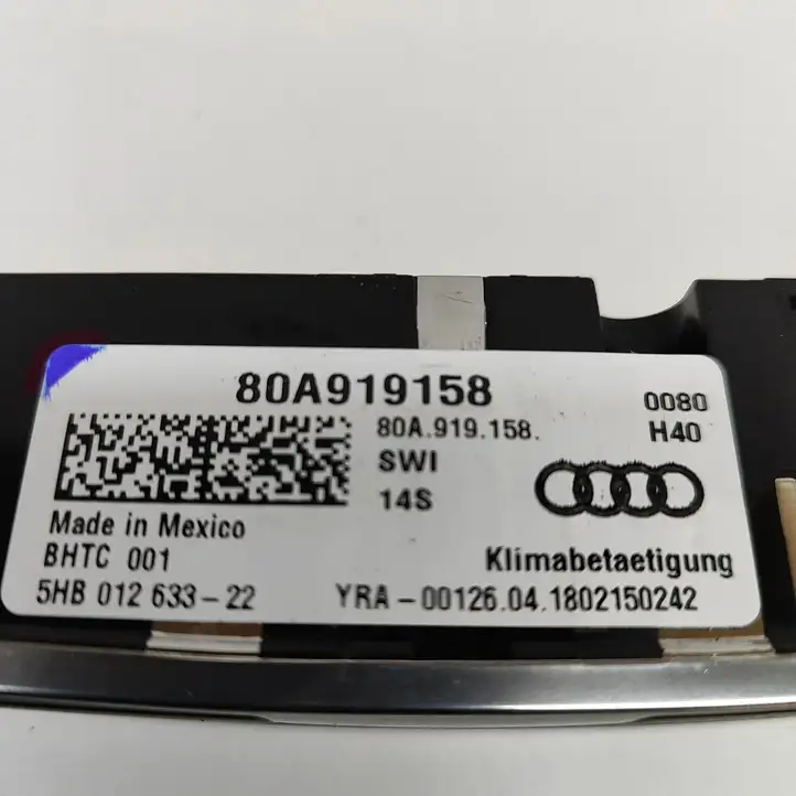 Audi Q5 SQ5 (2017 - ) 80A919158 Управление климат контролем — фото 9