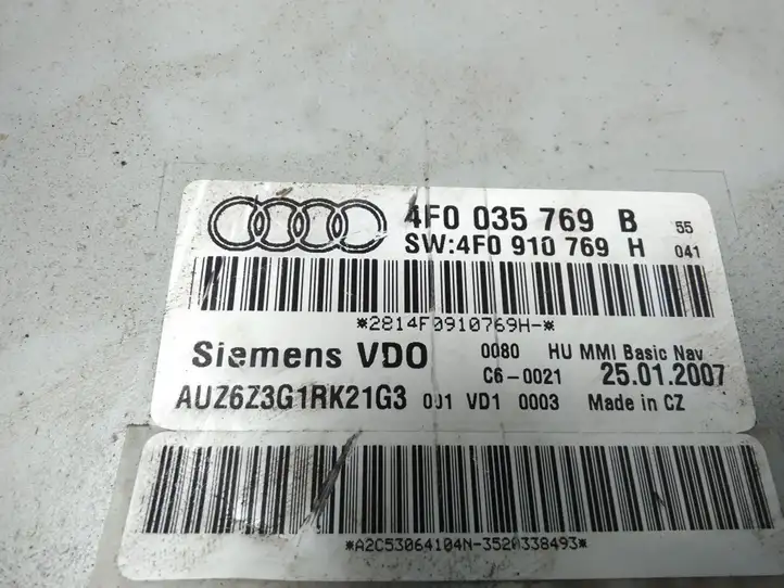 Audi A6 S6 C6 4F (2004 - 2008) 4F0035769B Навигационный привод CD/DVD — фото 3