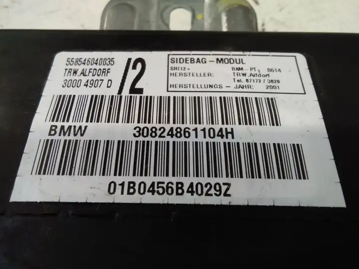 BMW X5 E53 (1999 - 2006) 30824861104H Подушка безопасности двери — фото 3