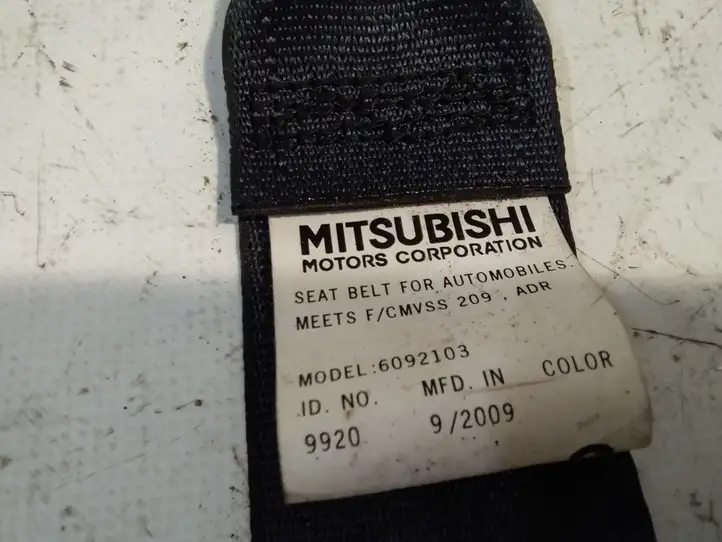 Mitsubishi Outlander (2007 - 2012) 6092103 Задний ремень безопасности — фото 4