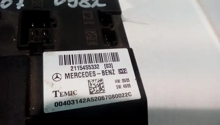 Mercedes-Benz E W211 (2002 - 2009) 2115455332 Модуль комфорта — фото 3