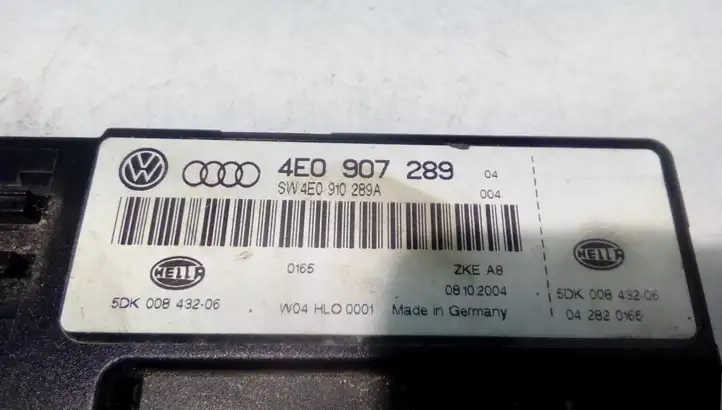 Audi A8 S8 D3 4E (2005 - 2007) 4E0907289 Модуль комфорта — фото 3