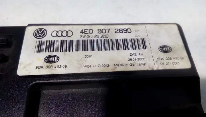 Audi A8 S8 D3 4E (2005 - 2007) 4E0907289D Модуль комфорта — фото 4