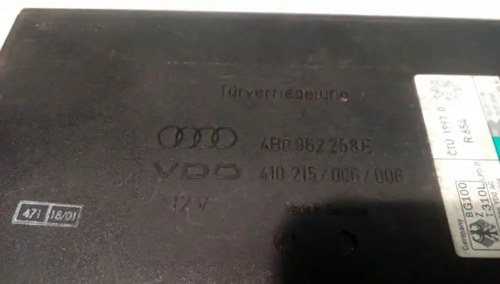 Audi A6 S6 C5 4B (1997 - 2001) 4B0962258E Модуль комфорта — фото 4