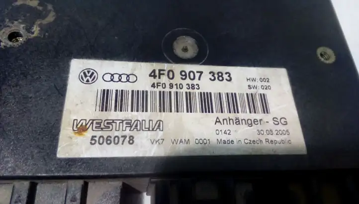 Audi A6 S6 C6 4F (2004 - 2008) 4F0907383 Блок управления фаркопом — фото 4