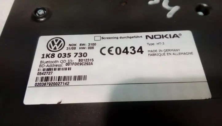Volkswagen PASSAT B6 (2005 - 2010) 1K8035730 Bluetooth модуль — фото 3