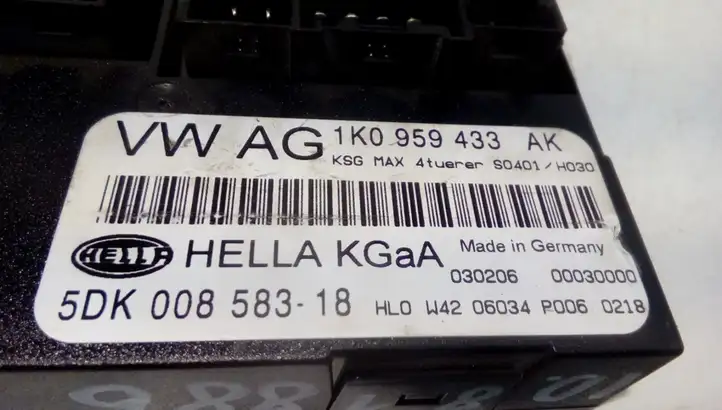 Volkswagen Golf V (2003 - 2009) 1K0959433AK Модуль комфорта — фото 3