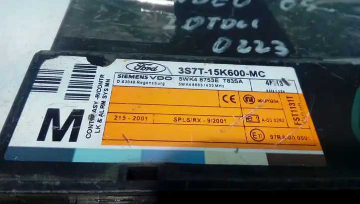 Ford Mondeo Mk III (2000 - 2007) 3S7T15K600MC Модуль комфорта — фото 4