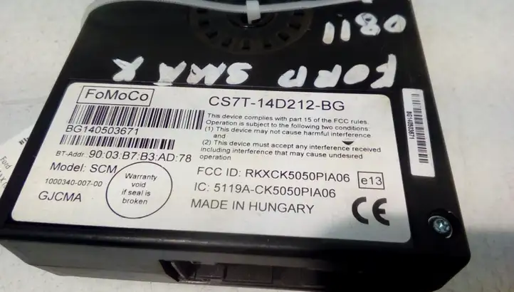 Ford S-MAX (2010 - 2015) CS7T14D212BG Bluetooth модуль — фото 4