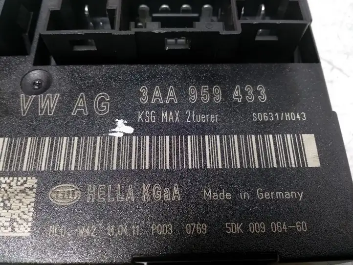 Volkswagen PASSAT B7 (2011 - 2014) 3AA959433 Модуль комфорта — фото 2