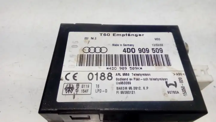 Audi A6 Allroad C5 (2000 - 2006) 4D0909509 Блок управления автономным отопителем — фото 3