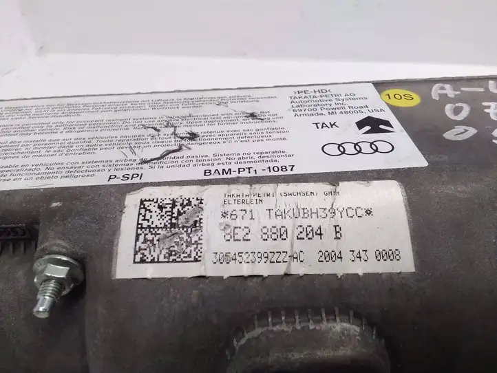 Audi A4 S4 B7 8E 8H (2004 - 2009) 8E2880204B Подушка безопасности пассажира — фото 3