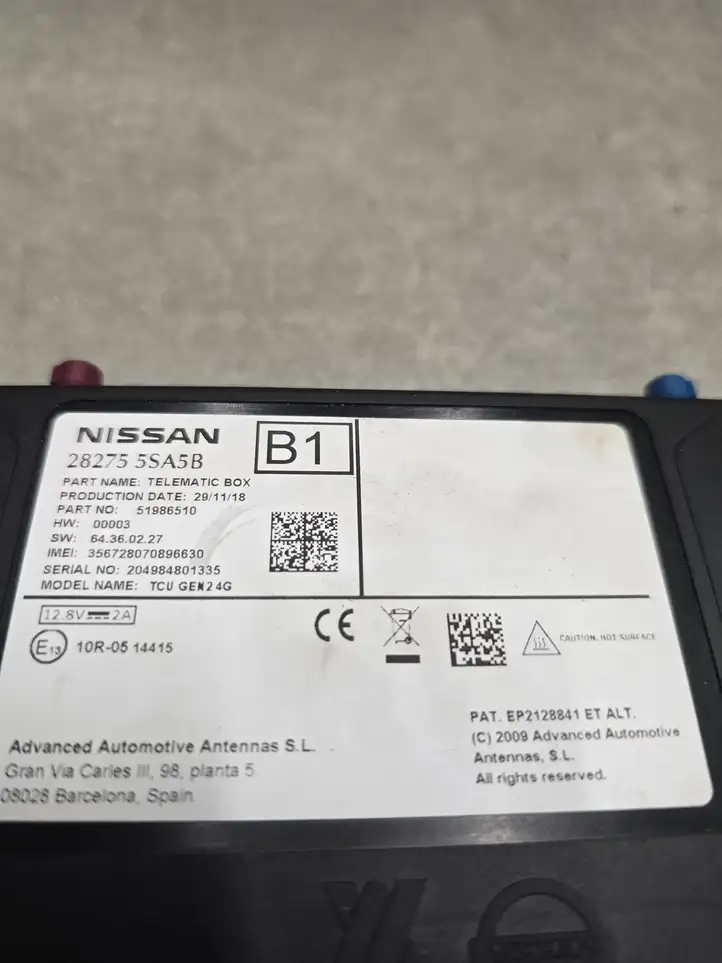 Nissan Leaf II (ZE1) 282755SA5B Bluetooth модуль — фото 3