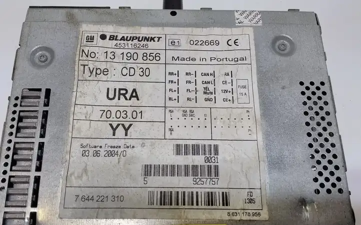 Opel Zafira B (2003 - 2006) 453116246 Магнитола / мультимедийная система — фото 5