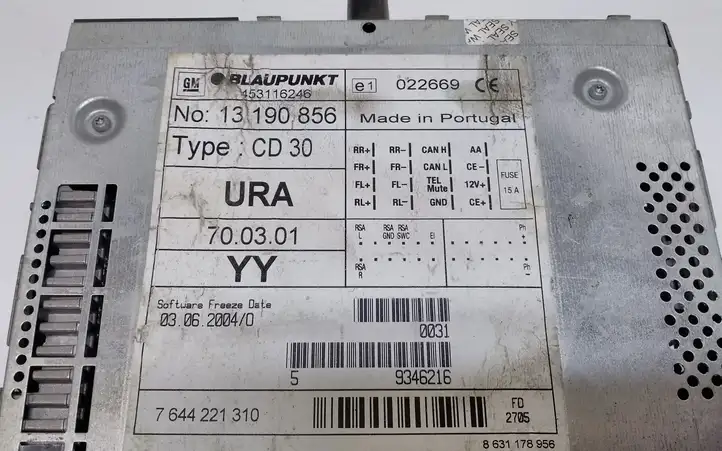 Opel Astra H (2004 - 2009) 13190856 Магнитола / мультимедийная система — фото 6