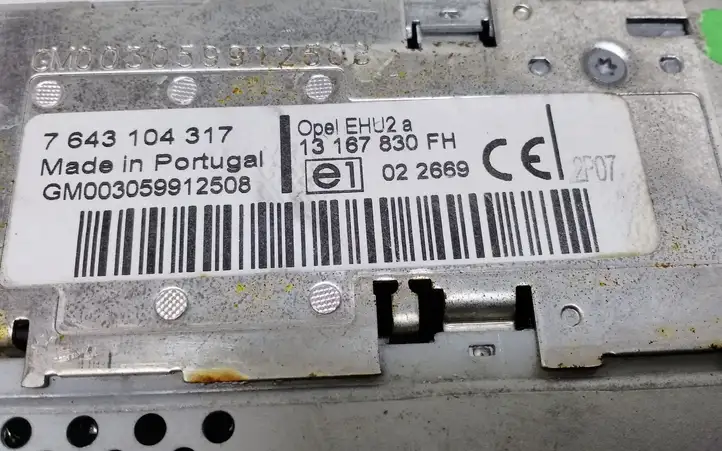 Opel Meriva A (2002 - 2006) 7643104317 Магнитола / мультимедийная система — фото 5