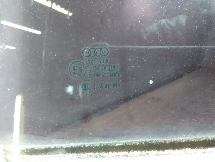 Audi A6 S6 C6 4F (2004 - 2008) Стекло задней двери — фото 3