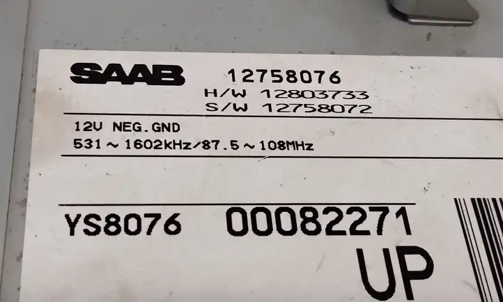 Saab 9-3 Ver1 (1998 - 2005) 12758076 Магнитола / мультимедийная система — фото 4
