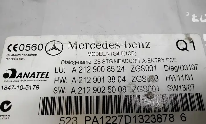 Mercedes-Benz E W212 (2009 - 2016) A2129008524 Магнитола / мультимедийная система — фото 5