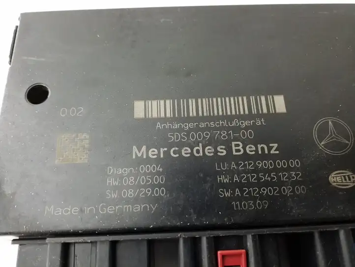 Mercedes-Benz E W212 (2009 - 2016) 5DS00978100 Блок управления фаркопом — фото 3