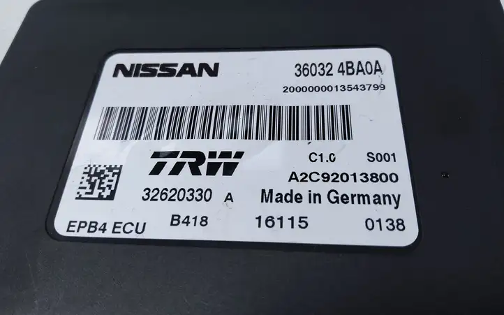 Nissan Qashqai (2013 - 2017) 360324BA0A Блок управления стояночным тормозом — фото 2