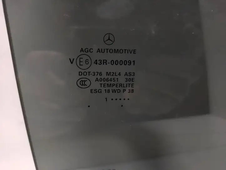 Mercedes-Benz ML W166 (2012 - 2017) 43R000091 Стекло задней двери — фото 3