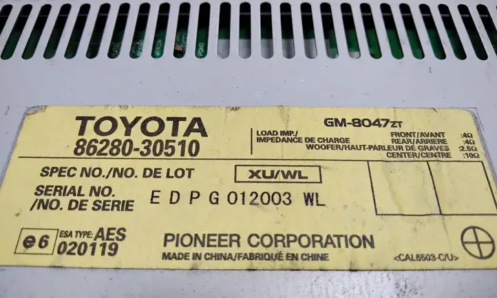 Lexus GS 300 350 430 450h (2004 - 2007) 8628030510 Усилитель звука — фото 3