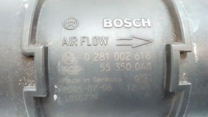 Opel Astra H (2004 - 2009) 0281002618 Датчик массового расхода воздуха — фото 5