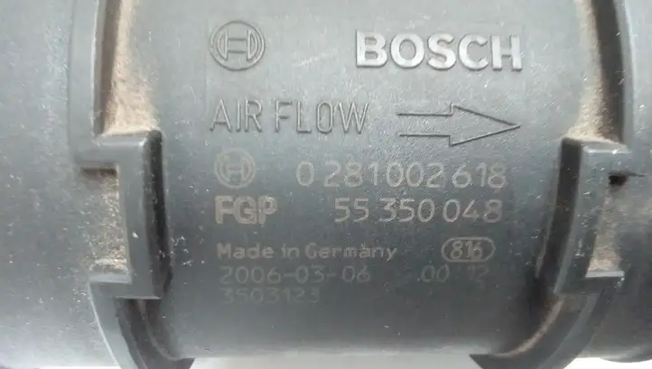 Opel Astra H (2004 - 2009) 0281002618 Датчик массового расхода воздуха — фото 6