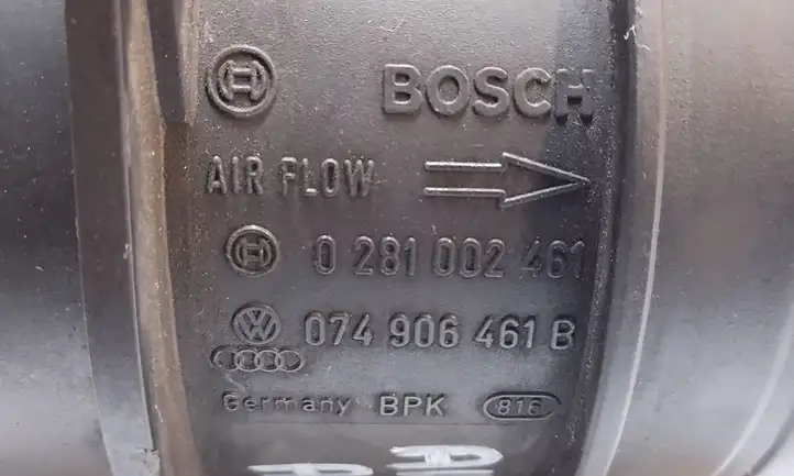 Audi A6 S6 C6 4F (2004 - 2008) 0281002461 Датчик массового расхода воздуха — фото 4