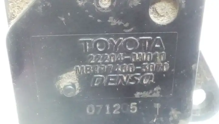Toyota Corolla Verso AR10 (2004 - 2009) 222040N010 Датчик массового расхода воздуха — фото 5