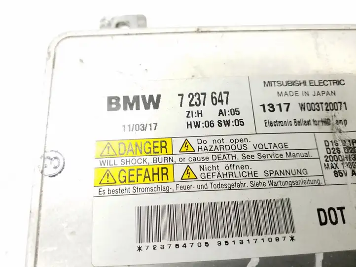 BMW 5 F10 F11 (2009 - 2016) 7237647 Блок розжига ксенона — фото 2
