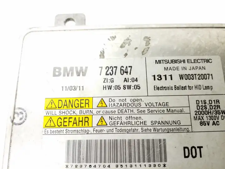 BMW 5 F10 F11 (2009 - 2016) 7237647 Блок розжига ксенона — фото 2