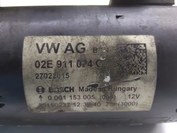 Volkswagen Sharan (2010 - 2015) 02E911024C Стартер — фото 4