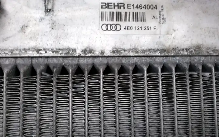 Audi A8 S8 D3 4E (2005 - 2007) 4E0121251F Радиатор охлаждающей жидкости двигателя — фото 3