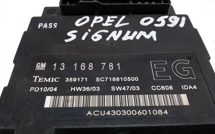Opel Signum (2002 - 2008) 13168781 Модуль комфорта — фото 3