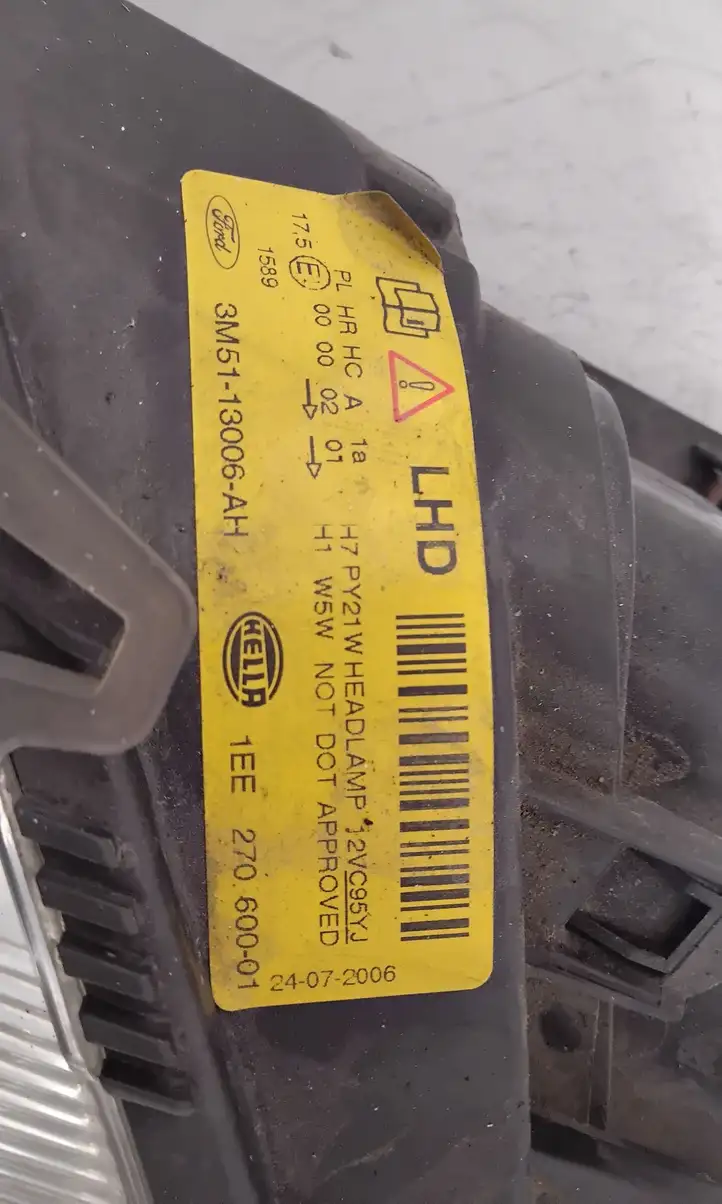 Ford Focus C-MAX (2003 - 2010) 3M5113006AH Передняя фара — фото 6