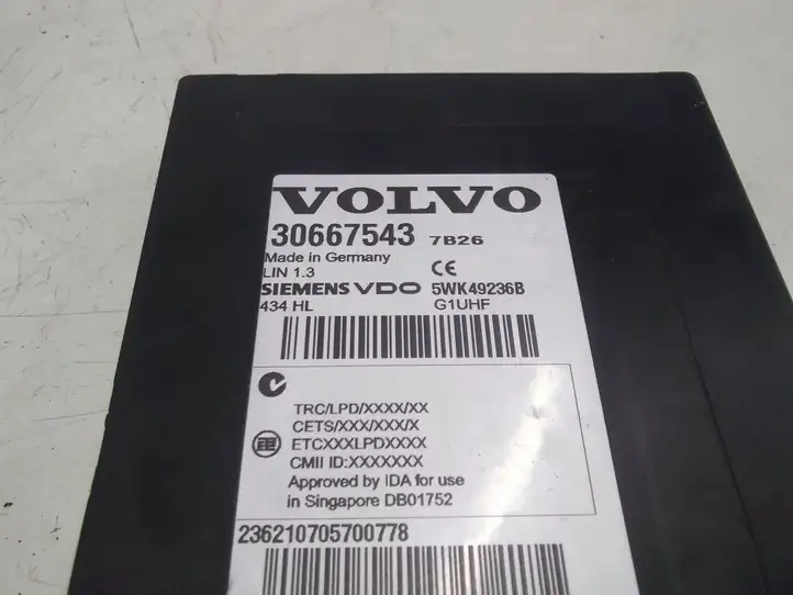 Volvo S80 (2006 - 2009) 30667543 Блок иммобилайзера — фото 3