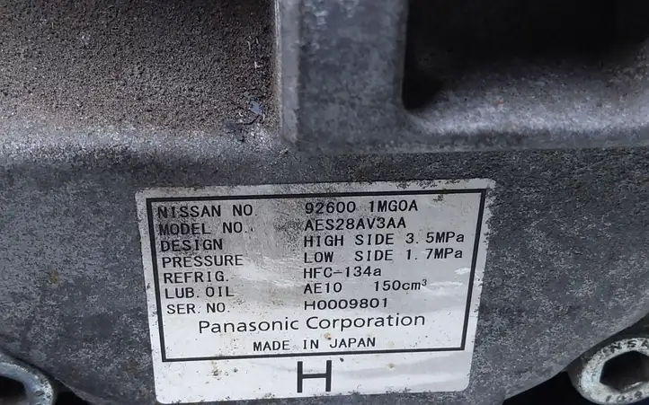 Nissan Leaf I (ZE0) (2010 - 2017) 926001MG0A Компрессор (насос) кондиционера воздуха — фото 2