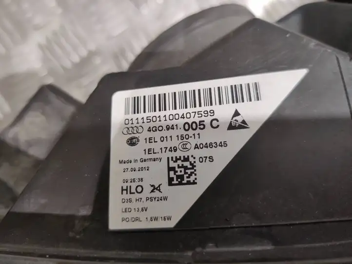 Audi A6 C7 (2014 - 2018) 4g0941005c Передняя фара — фото 2