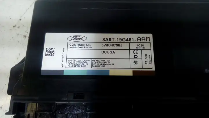 Ford Fiesta (2013 - 2017) 8A6T19G481AAM Модуль комфорта — фото 2