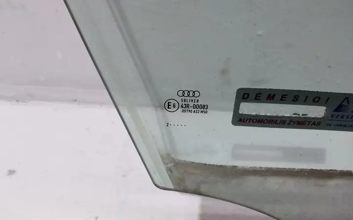 Audi A6 C7 (2011 - 2014) Стекло передней двери — фото 2