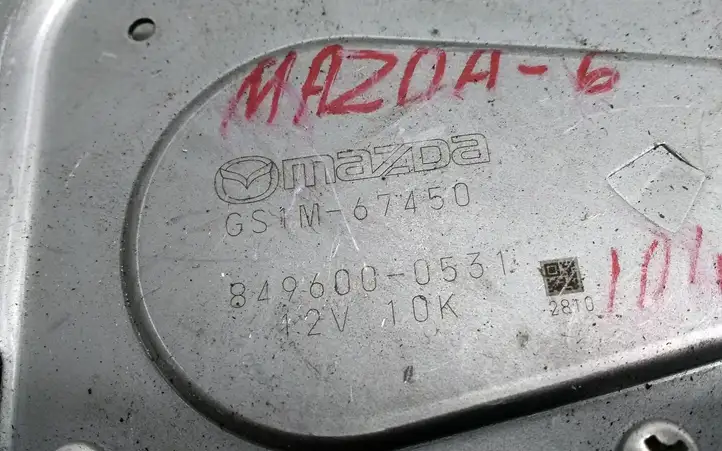 Mazda 6 (2009 - 2012) GS1M67450 Двигатель стеклоочистителя заднего стекла — фото 4