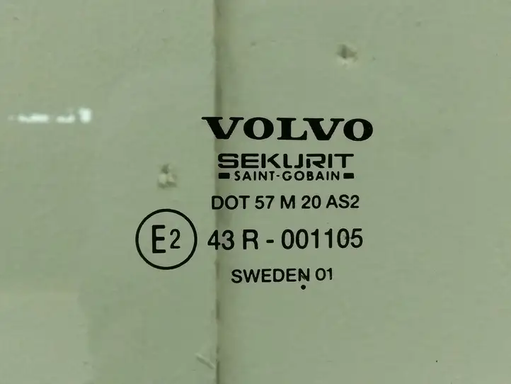 Volvo S60 (2000 - 2004) Стекло передней двери — фото 2