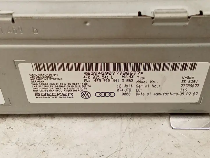 Audi A6 Allroad C6 (2006 - 2008) 4F0035541L Магнитола / мультимедийная система — фото 3