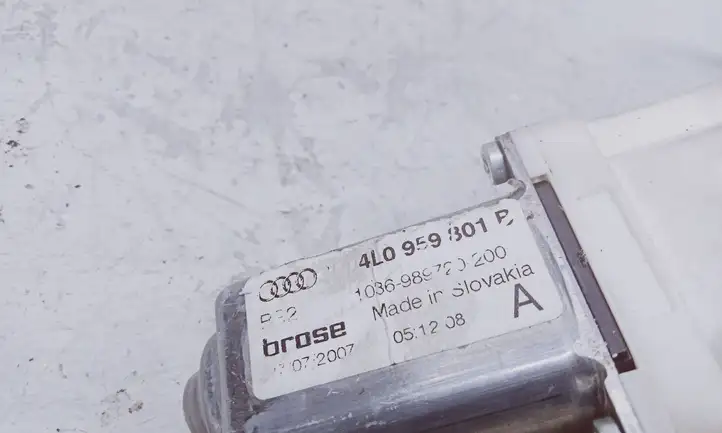 Audi Q7 4L (2005 - 2009) 4L0959801B Электростеклоподъемник передний (комплект) — фото 3
