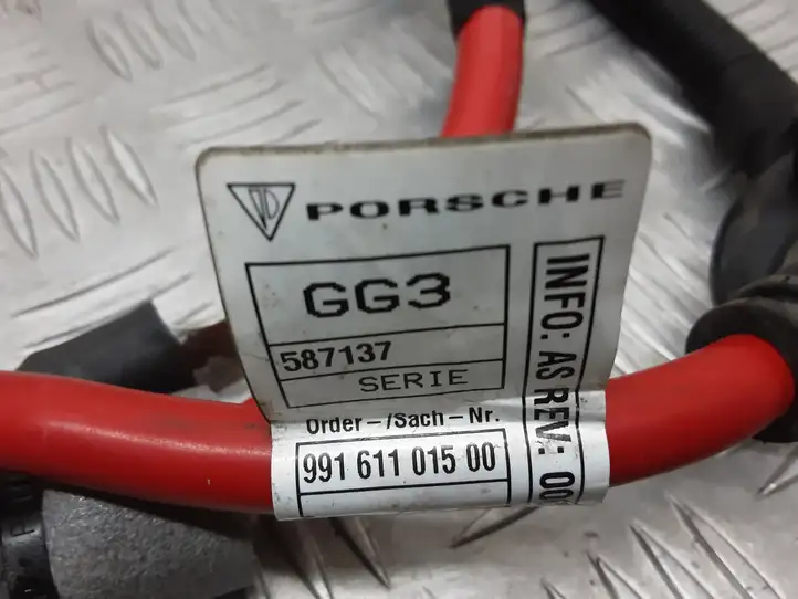 Porsche 911 991 (2011 - 2019) 99161101500 Плюсовой провод аккумулятора — фото 2