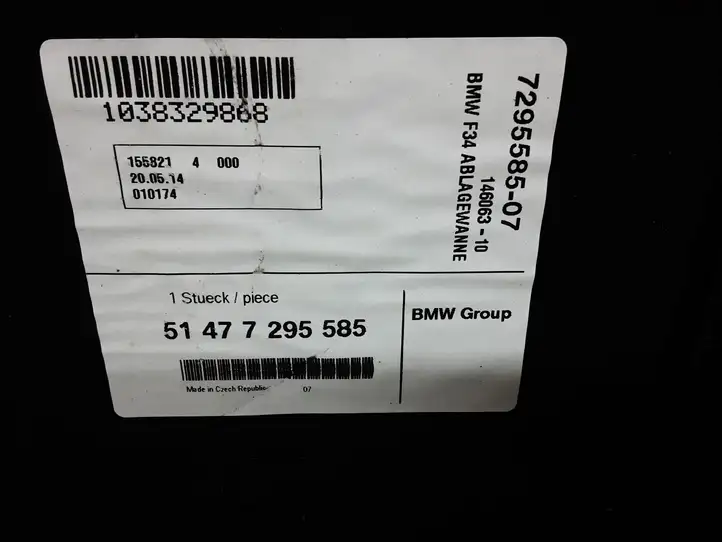 BMW 3 GT F34 (2013 - 2017) 7295585 Коврик багажника — фото 3
